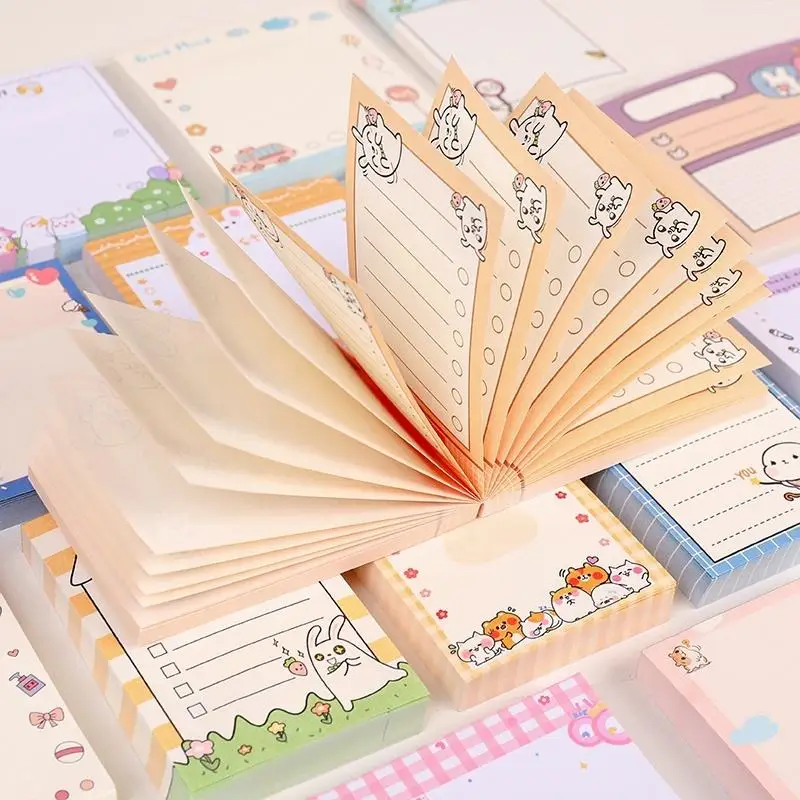 Cute Cartoon Diary Memo Pad Message Notes Decorative Notepad Sticky Unique Journals