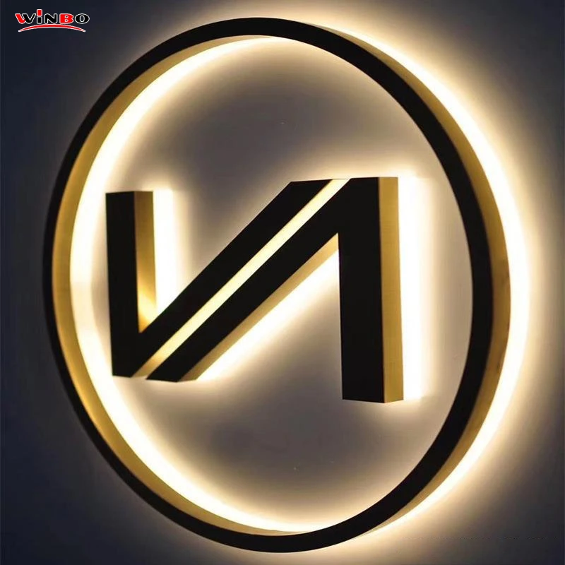  Custom Backlit Led Letter Sign Metal Outdoor Illuminated 3D Signage Channel
