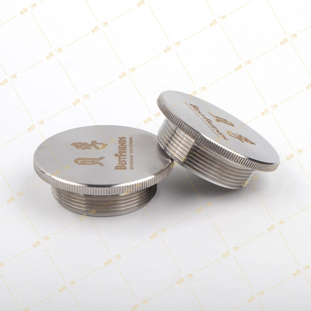 All In Brew Stainless Steel Thread Keg Screw Barrel Perfume Wine Soda Coffee Stainless Steel Container Threaded Cap