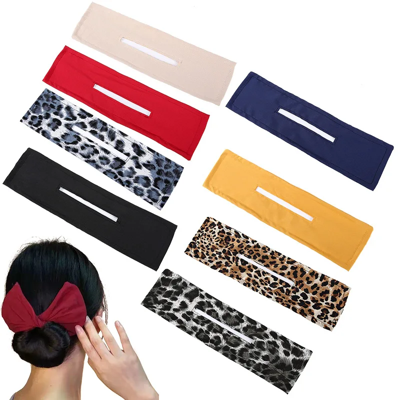 
Deft Bun For Hair Fashion Hair Bands Print Hairpin Multi-color Cloth Magic Clip Deft Bun Hair Twist 