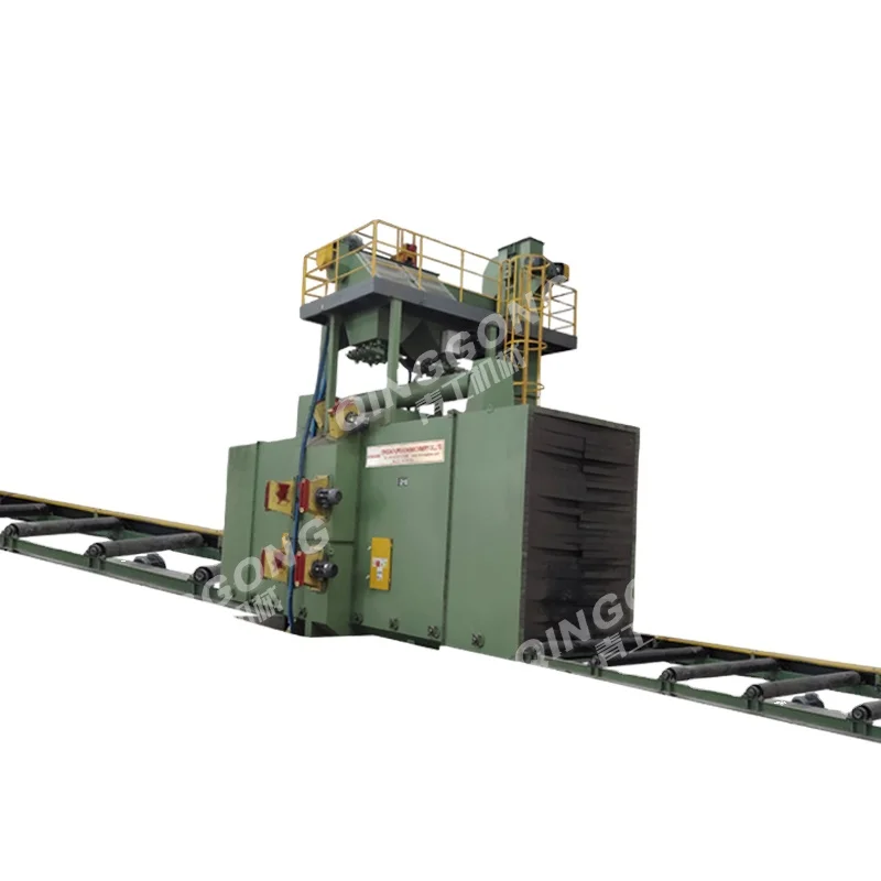 Qinggong high quality spare parts roller conveyor shot blasting machine