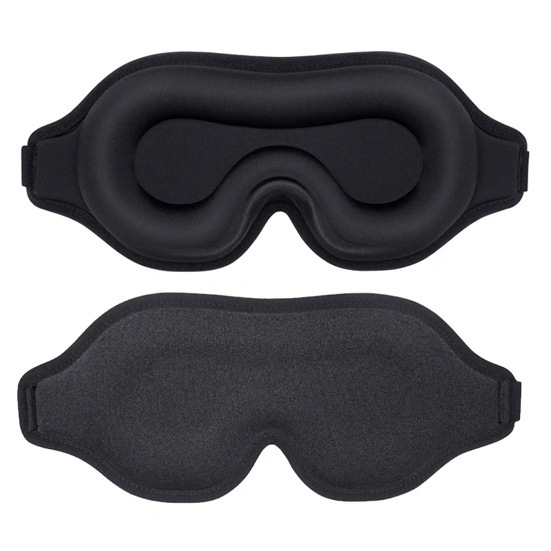 Comfortable 100% Light Blocking sleep mask for Travel Naps with Anti-Slip Adjustable Strap for Men Women Kids