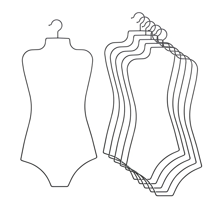BST Custom Simple Women Clothes Drying Hangers Metal Summer Swimwear Bikini Hangers
