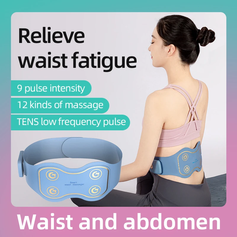 2024 Hot Sale 4D Waist and Abdomen Massage Instrument Belly Fat Burn Massager Heated Warmer Massage Belt with Heating