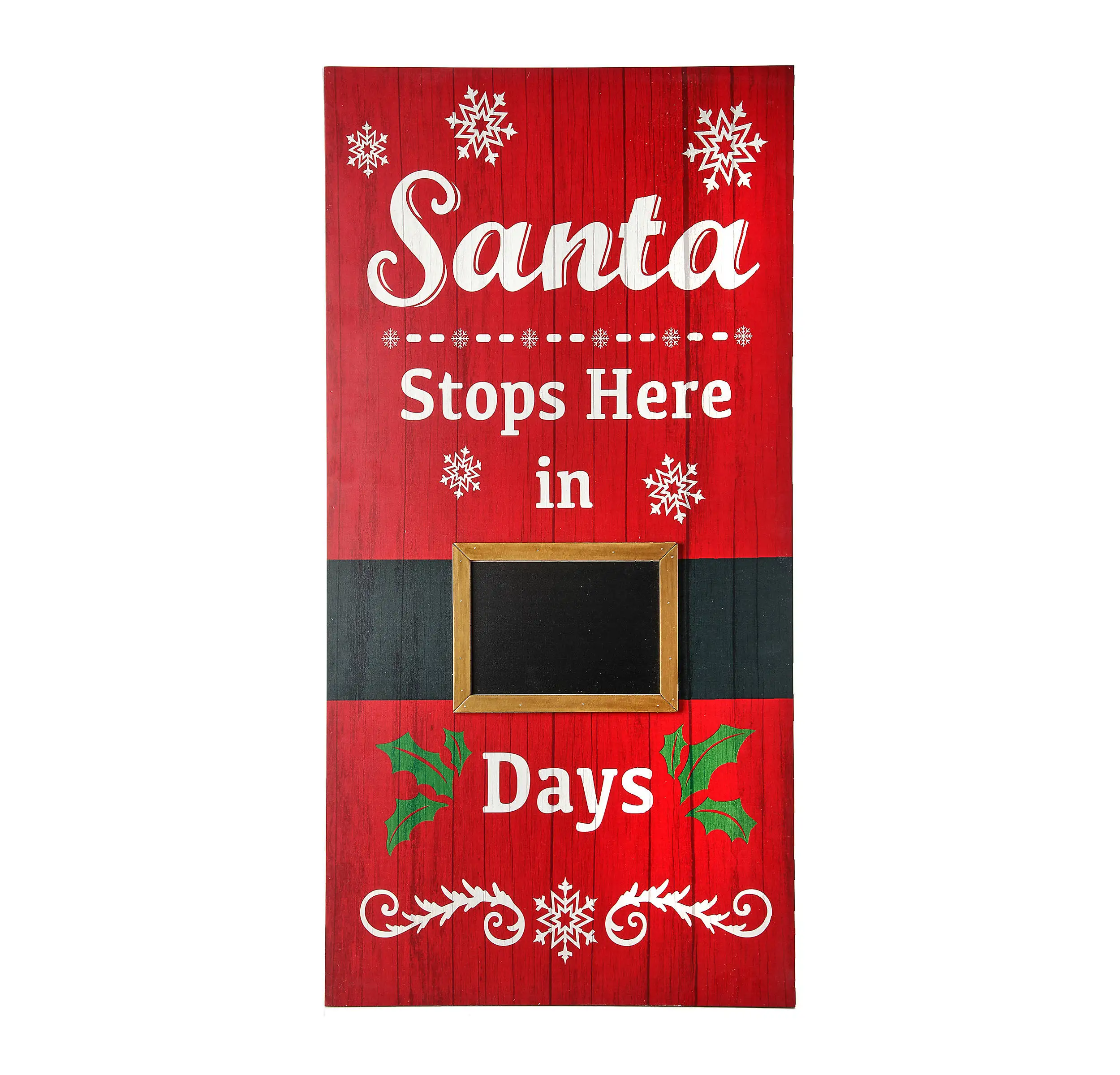 
Christmas Home Decoration Santa Stops Here Countdown Plaque 