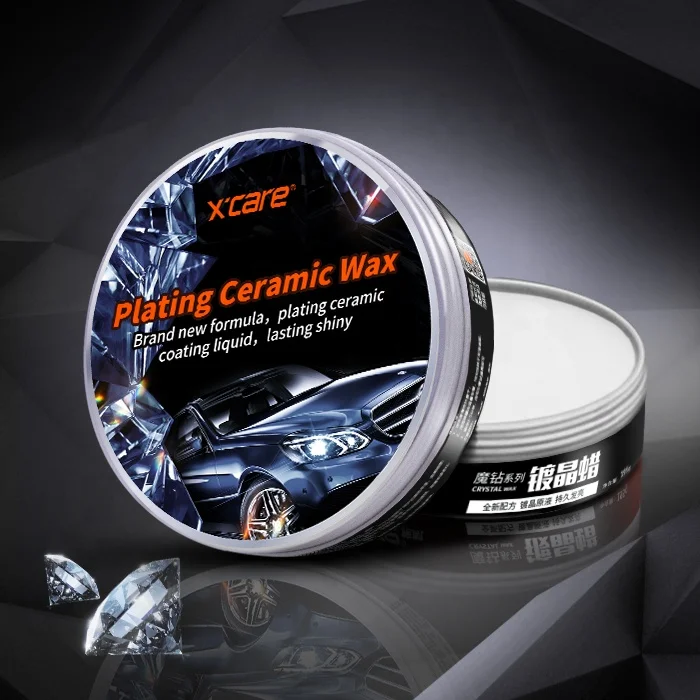 Crystal Polish Solid Wax with Upgrade Formula for Car Paint Shining and Protection 195g