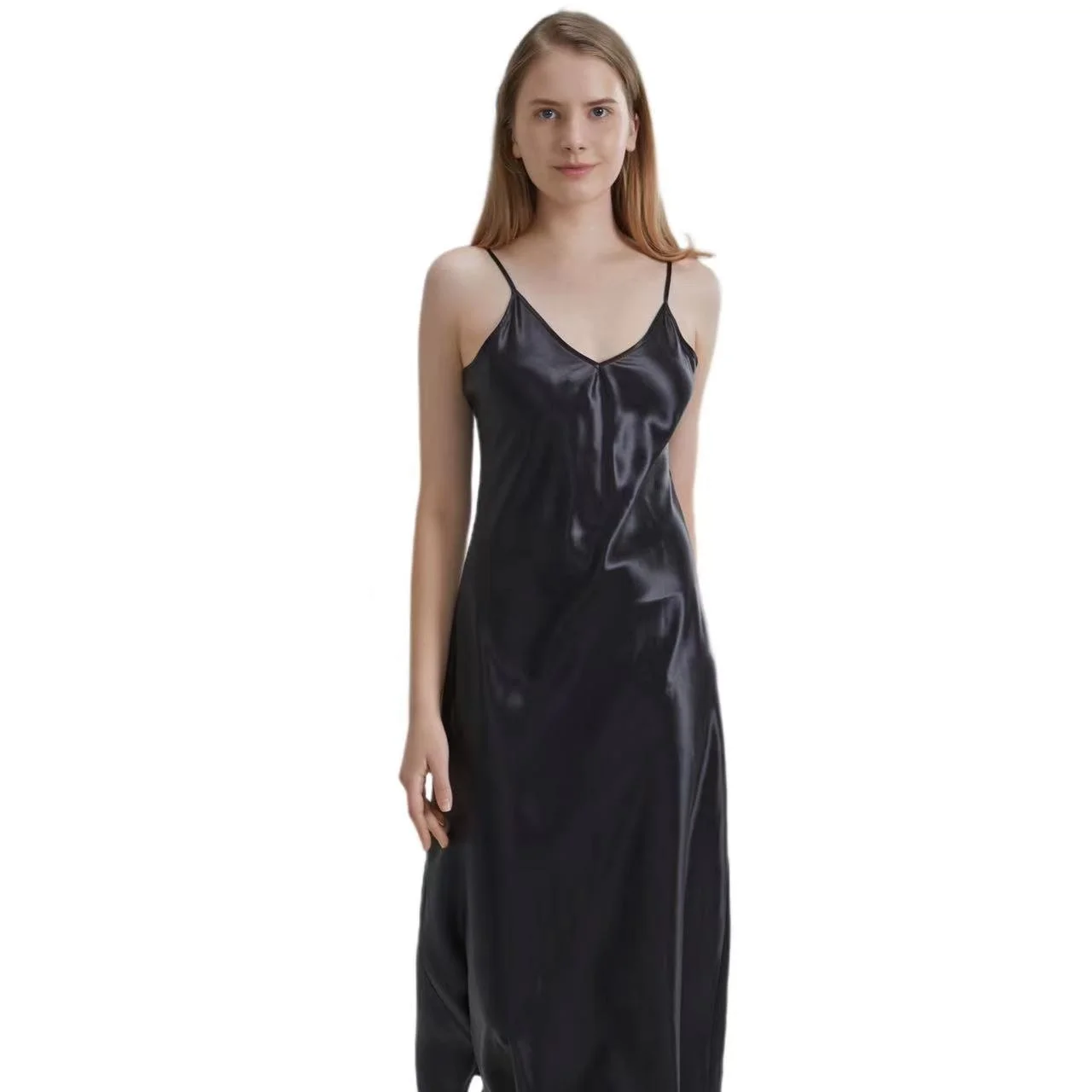 19 Momme Luxury Elegant Pure Silk Sleepwear Long Nightgown 100% Silk Womens Silk Dress Fashion Style