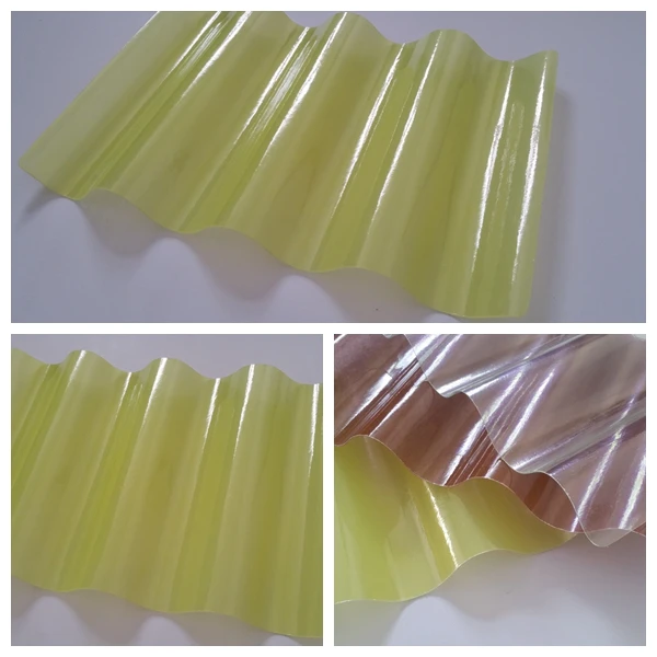 Wave FRP Corrugated Roof Sheet Fiberglass Transparent Panel GRP Tile Skylight Plastic Fiber glass Calamina Price For Greenhouse