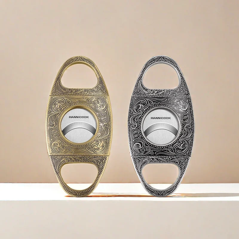CN Trending Products Cigar Accessories Custom Logo Metal Min V cut Cigar Cutter Scissors For Smoking Accessories