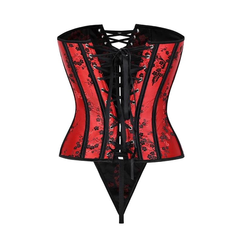 OEM 14 Steel Bone Waist Trainer Gothic Corsets And Bustiers Bodyshaper For Women