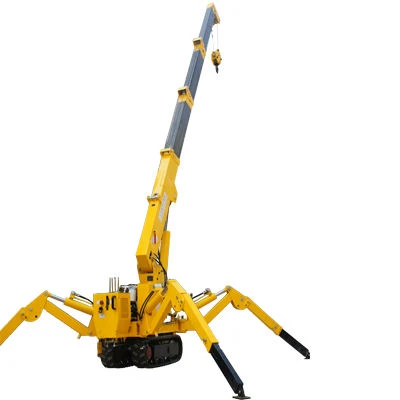 SuiZhong 360 Degree Hydraulic 3 5 8 10 Ton Narrow Space Foldable Telescopic Mini Spider Crawler Crane For Sale