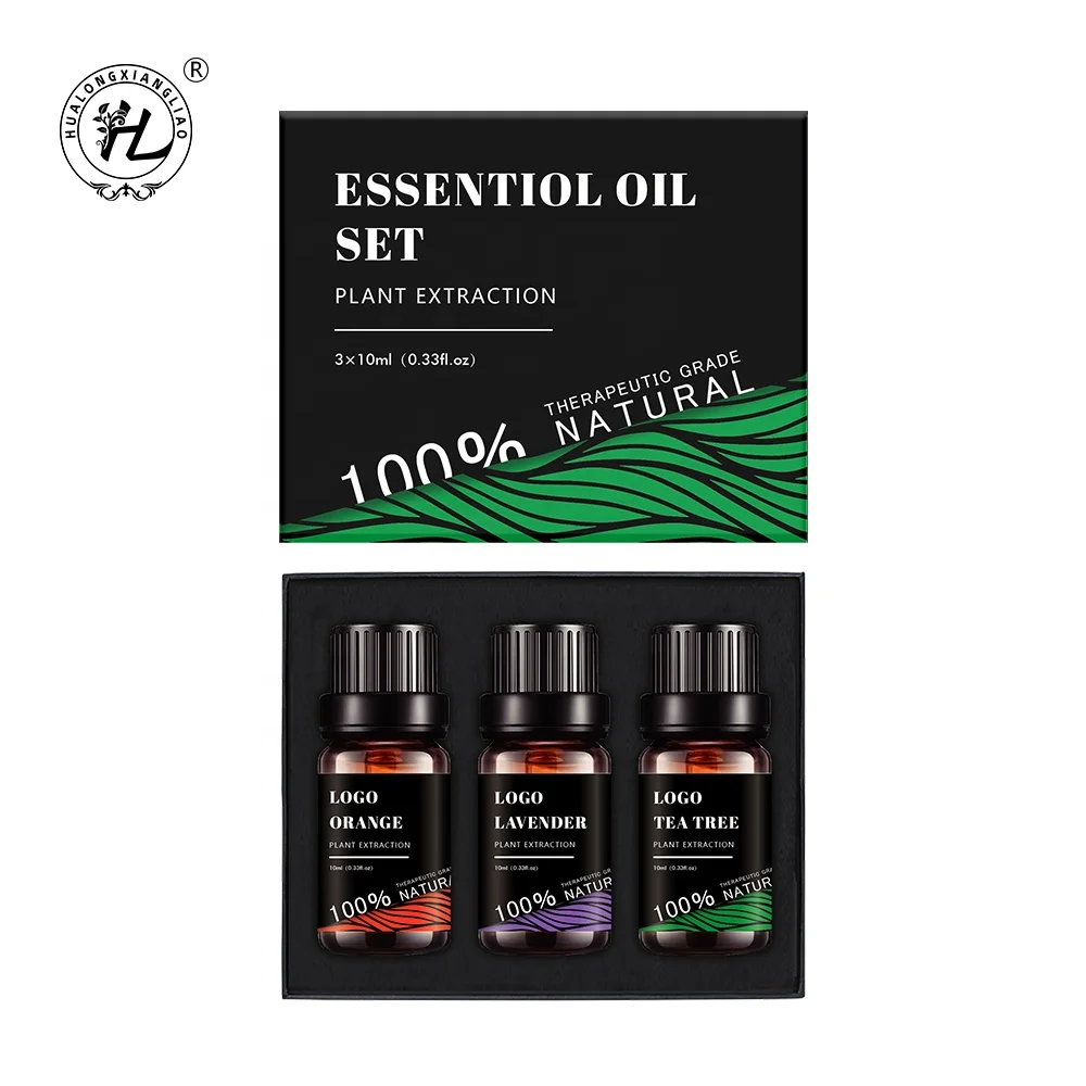 HL - - Top Essential Oil 3 Set, Best 100% Pure Aromatherapy Intro Kit for Skin Care Products , Air Freshener , Candle , Soap