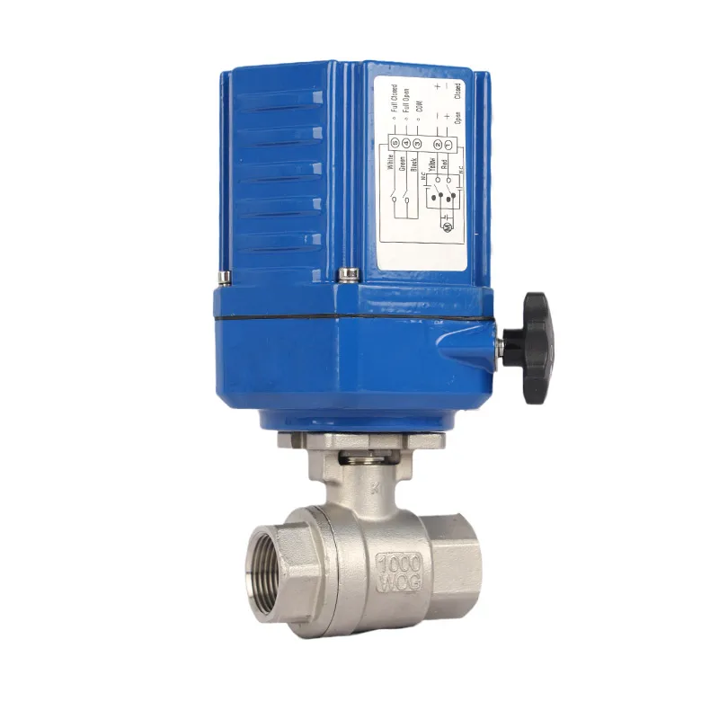 24V DC Электрический привод для клапана 2 Way 304 нержавеющая сталь моторизованный клапан с электрическим