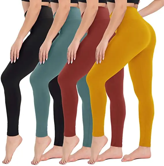 
2021 Colorful High Waisted Gym Yoga Pants Fitness Workout Tummy Control Leggings for Women 