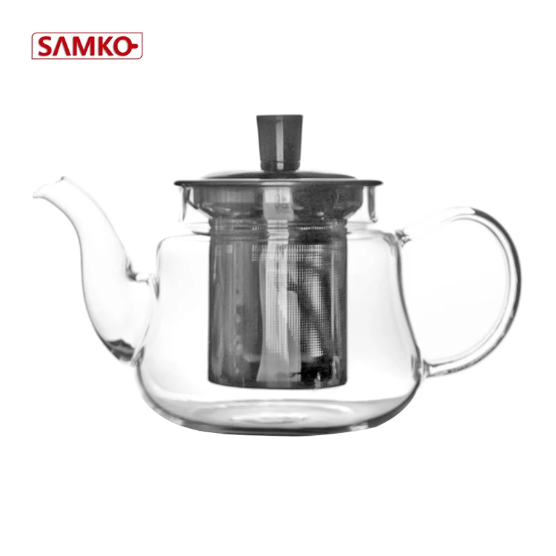 850ml glass teapot custom teapot clear glass kettle 850ml tea set