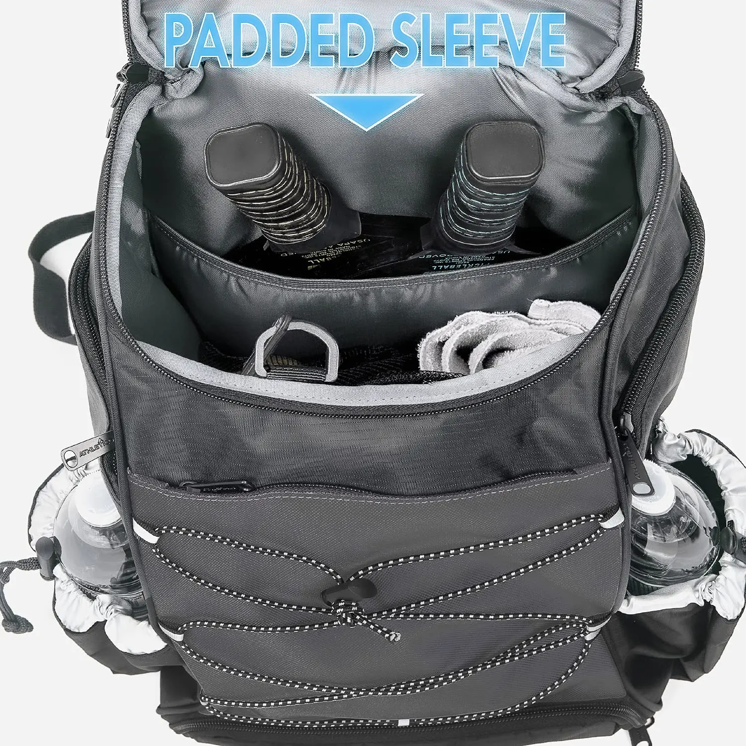 Новейший дизайн спортивный держатель для теннисных мячей лопатки пиклбола сумка бадминтона рюкзак