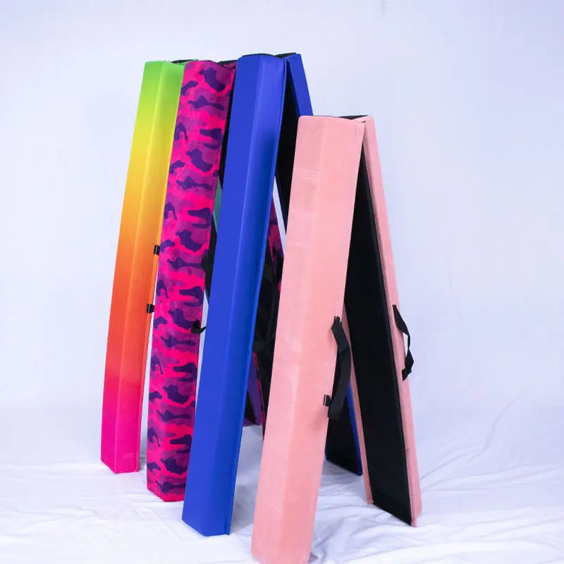 Factory low-cost wholesale gymnastics equipment folding non-slip balance beam