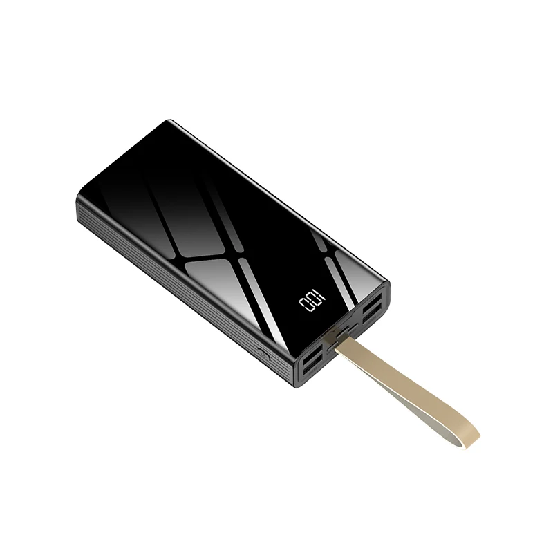 2021 Outdoor Power Banks 50000mAh Power Bank 30000mAh Mobile Fast Charger Power Bank 20000mAh With LED Display Flashlight