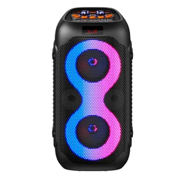 Altavoz Good Quality Portable Small Wireless Bluetooth Dual 4inch DJ Party Karaoke Heavy Bass Woofer Speaker