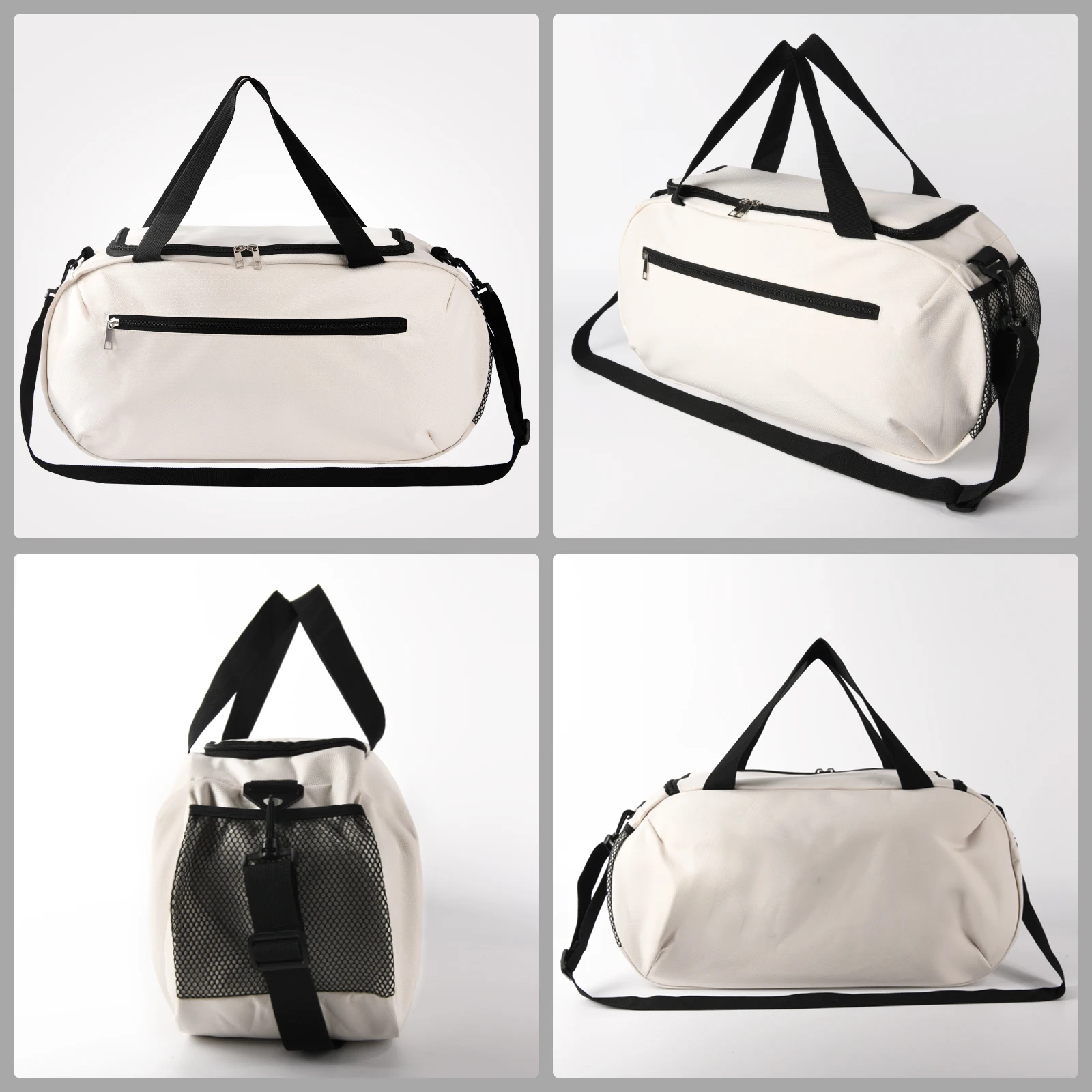 BSCI Custom Print travel duffle bag Trending Designer Waterproof Portable Polyester Luggage Gym tennis Sport leather duffle bag