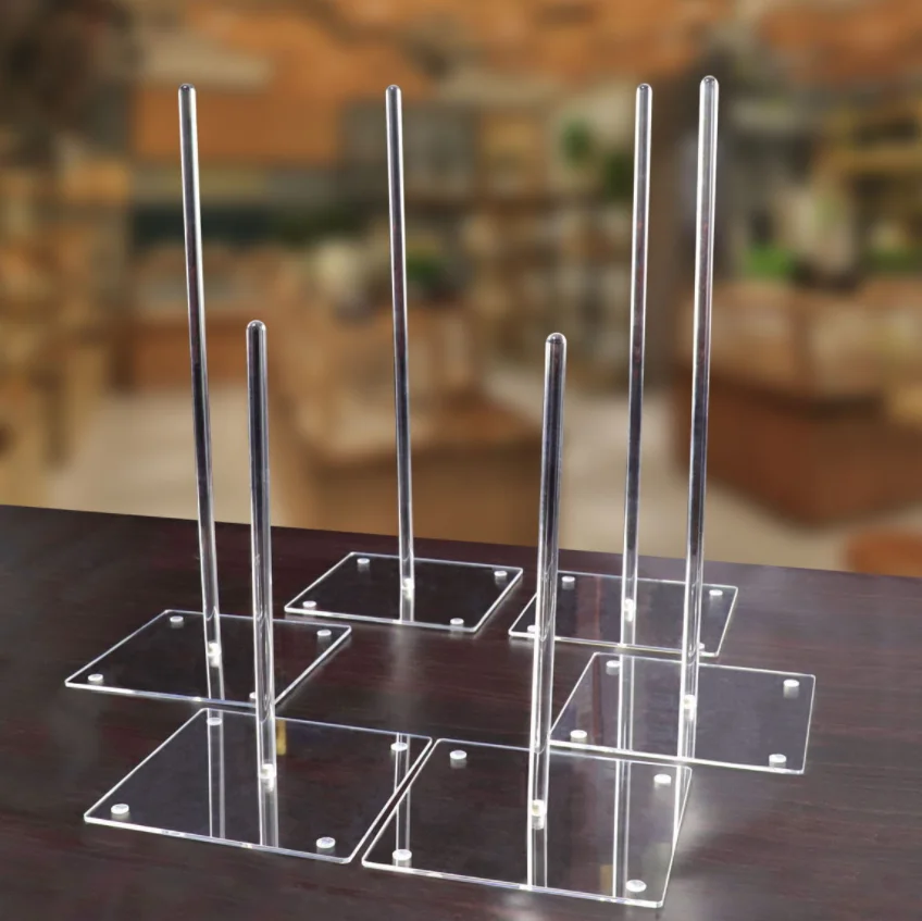 Wedding Birthday Treat Parties Clear Donut Bagels Display Stand Holder 5 PCS Acrylic Donut Stands Doughnut Stand Tower