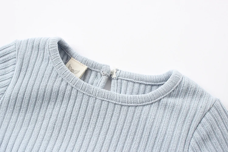 Boutique baby girl dress knitted top and gauzy skirt baby dress for Spring