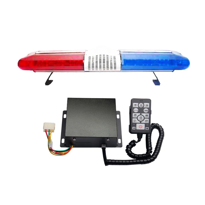 105Cm High Power Flashing Car Beacon Lamp Led lightbar Blinker Warning Light Bar With Siren SPK