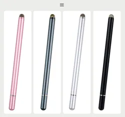 2 in 1 fiber tip disc tip touch screen stylus pen touch pen with magnetic cap for iphone ipad laptop