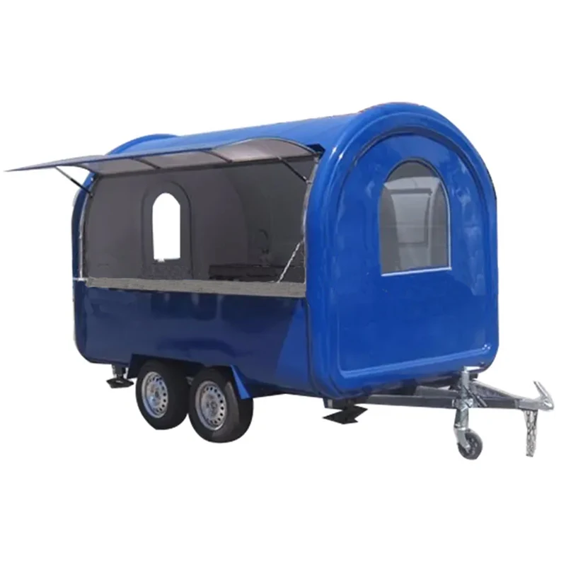 JX-FR300WB street cooking bakery sweet corn kiosk food trailer mobile cart with wheels for sale