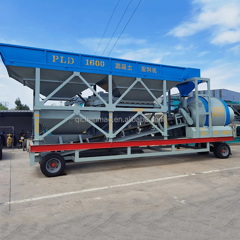 Mobile concrete batching plant trade YHZS50 with JZM750 mixer for sale