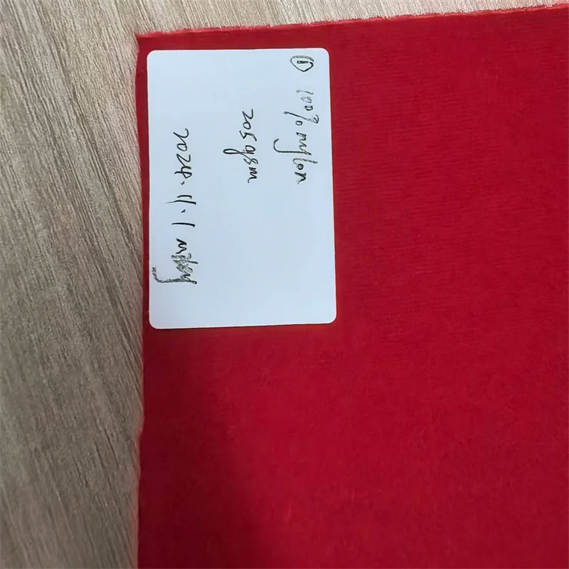 Factory raw material waterproof 100% polyester flocked acrylic velvet textiles fabrics for packing