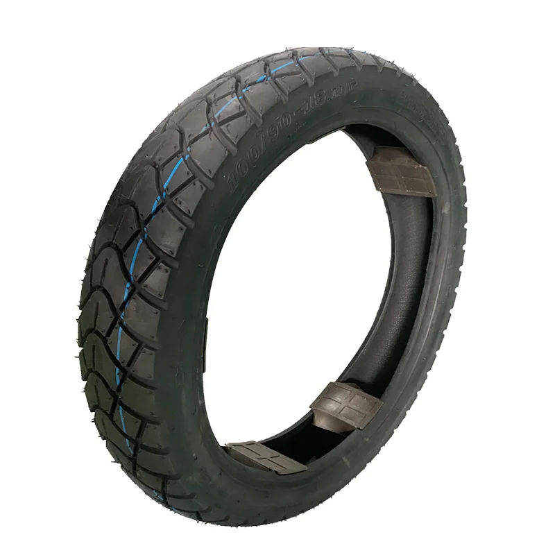 China Factory Supply 100/90-18 Motorcycle Tube 100 90-19 Tubeless Tyres 6PR for motorcycle parts