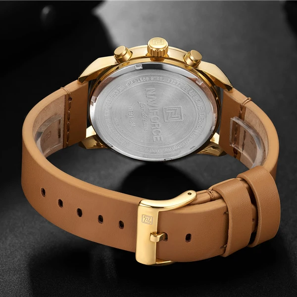 NAVIFORCE 9148 Wholesale  Vegan Leather Strap Elegant Analog Sport Watch 30m Water Resistant Multi Function NAVIFORCE Mens Watch