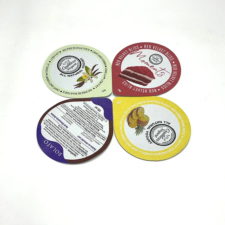 Food Use Pre Cut Aluminum Laminated Foil Lid for Ice-cream