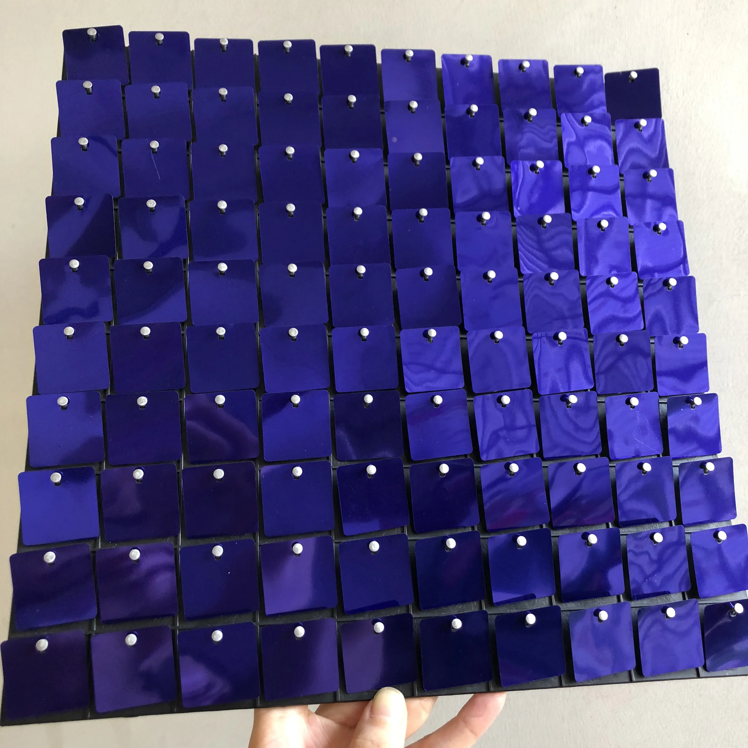 Hot Sale all season 3D Mirror effect sparkle sequin wall backdrop multicolor Anti-UV shimmer sequin wall panel Shimmer wall