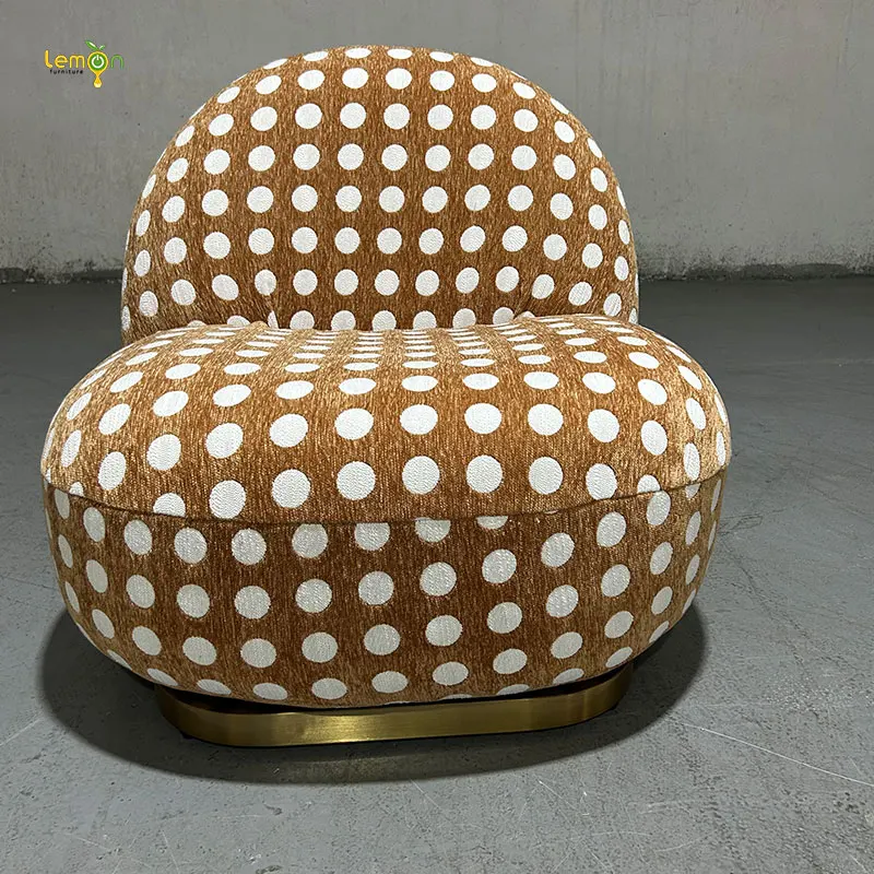 Light luxury Italian style extremely simple chair Internet celebrity rotatable living room creative negotiation leisure chair