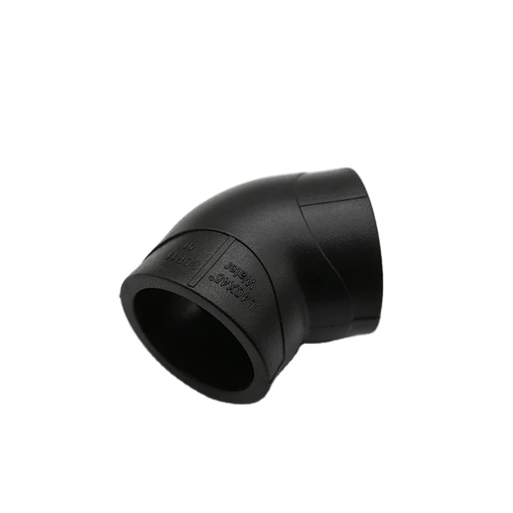 YIXIN PE20-110 HDPE патрубок 45 градусов для подачи воды настраиваемый OEM и ODM-Поддержка сварочного соединения