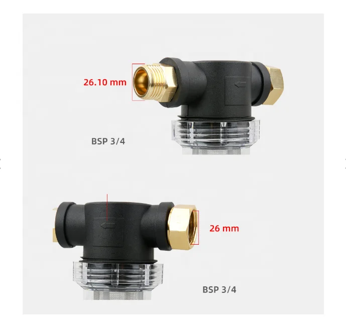 Garden Hose Filter Attachment For high Pressure Washing Pump