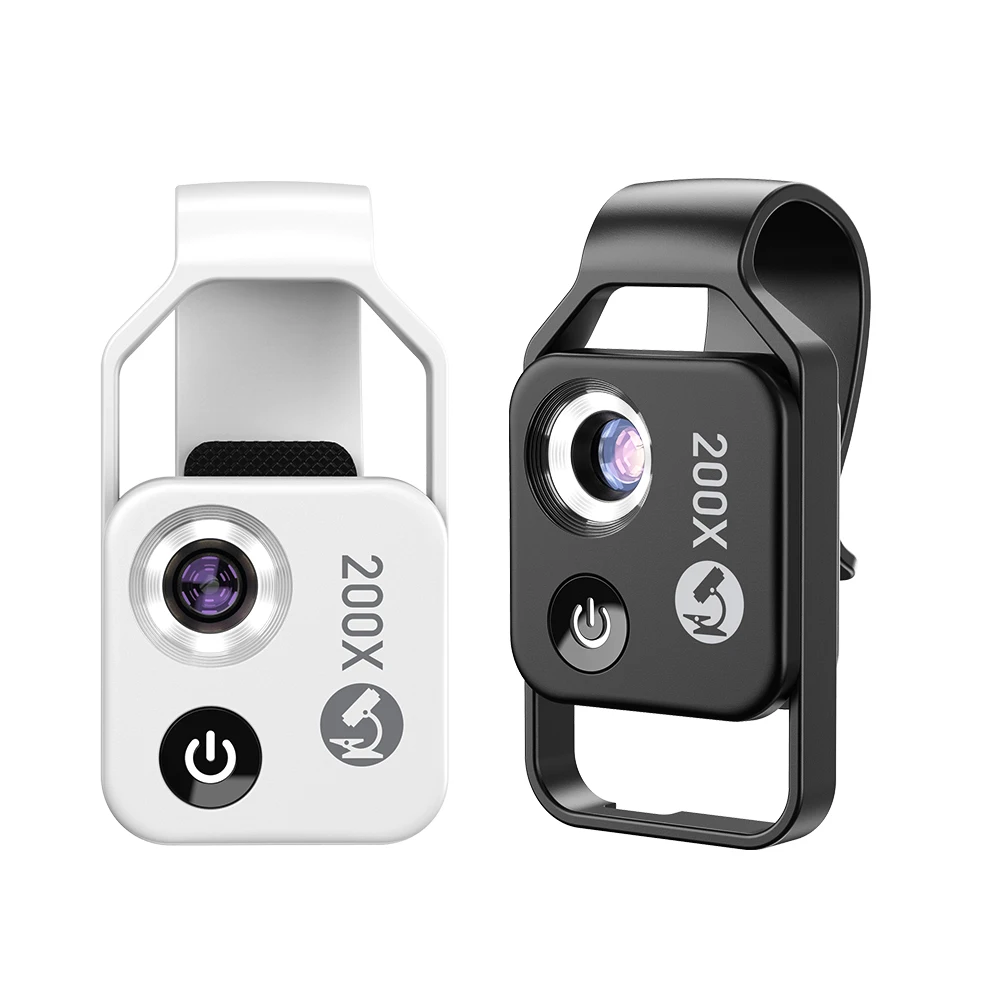 Other Phone Accessories 200X Zoom Magnifier with LED Light Mobile Phone Microscope Lens for Smartphone
