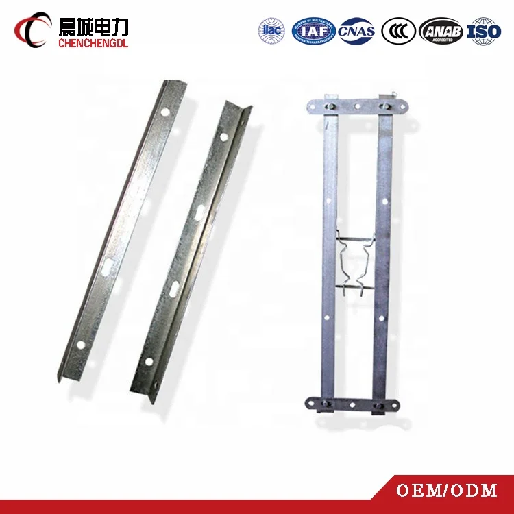 HDG Overhead Power Line Fittings Galvanized Steel  Electric Cross Arm Pole Arm angle pole cross arm