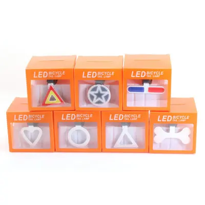 Новый дизайн под заказ велосипедный светодиодный фонарь в форме сердца задний