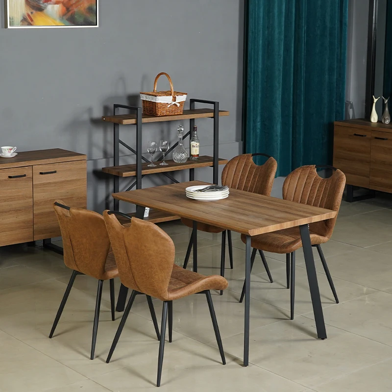 Cheap Affordable  Latest Design Dining Room Furniture Dinning Set With 4 Chairs Dining Table