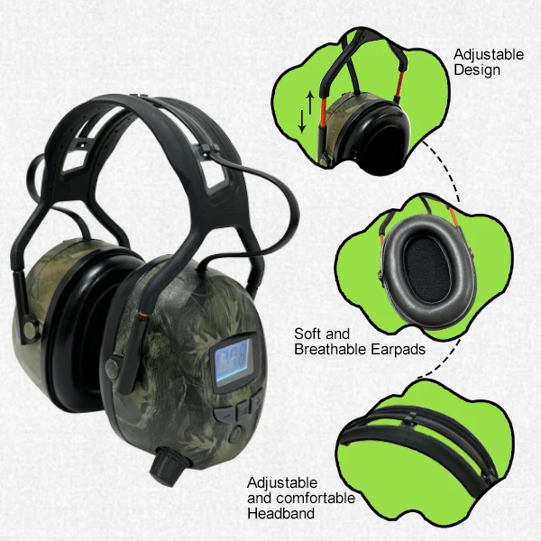 tactical electronic bluetooth earmuff earmuffs active headphones for shooting electronic