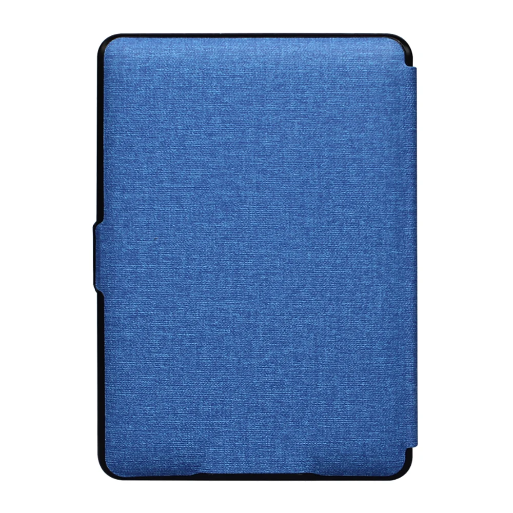 Handhold Sleep/Wake Smart Canvas Leather Cover Hard Shell Case for Kindle Paperwhite123  6 Inch Ereader