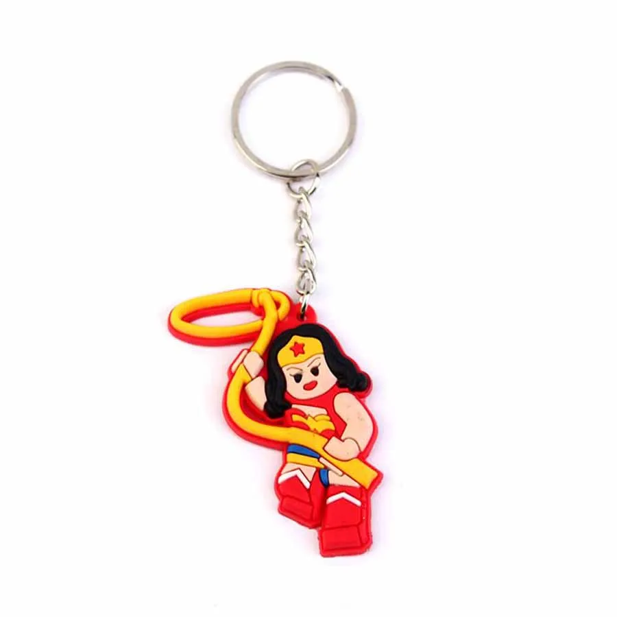 OEM Wholesale Soft PVC Rubber Letter Keychain