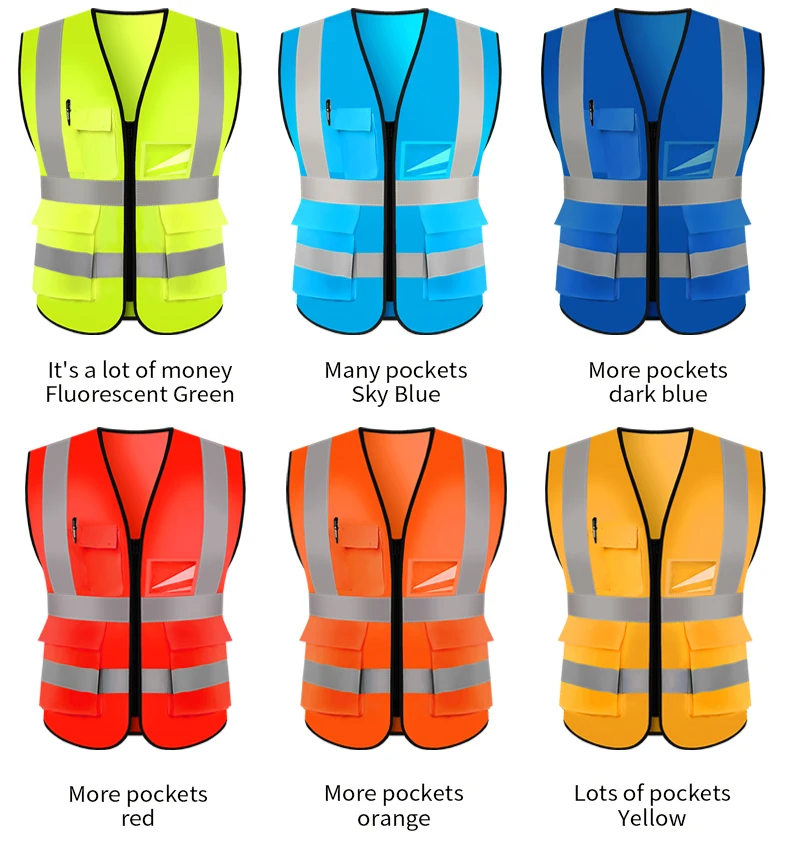 High Quality Motorcycle Reflective Vest Safe Working Clothes Sanitation Workers Clothes For Road Construction