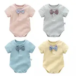 wholesale 2022 summer New infant baby boy romper candy-colored baby jumpsuit