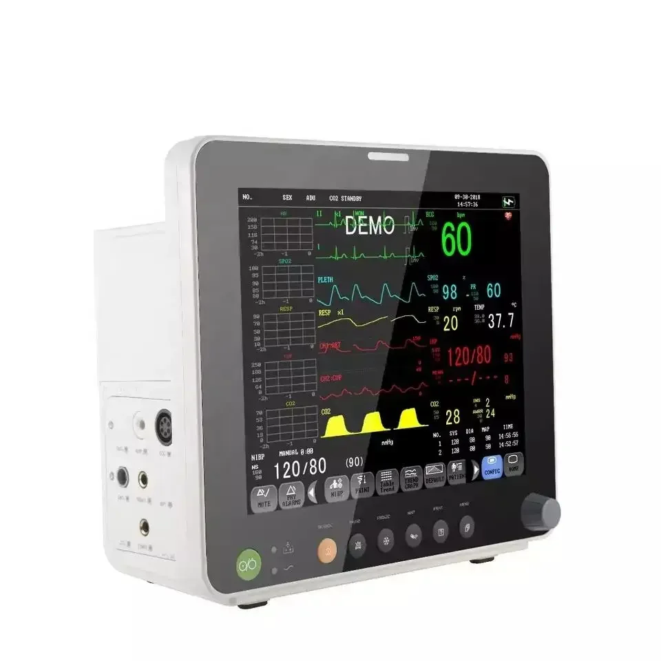 Medical Device 12 Inch Touch Screen Multi Parameter Vital Signs Monitor TFT Screen Patient Monitor for ICU