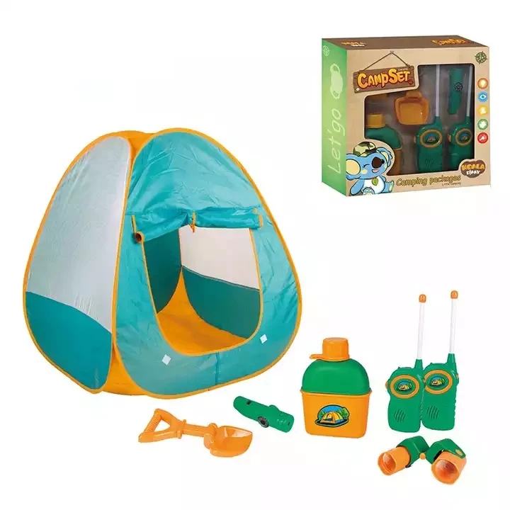 portable pop up boy camping tent set indoor outdoor playing game sport folding kids camping tent