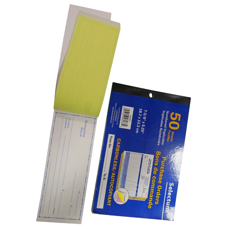 Restaurant Guest Check Receipt Book 89mmx165mm Offset Paper Paper & Paperboard 100% Pure Wood Pulp Neutral Packing,or Customized